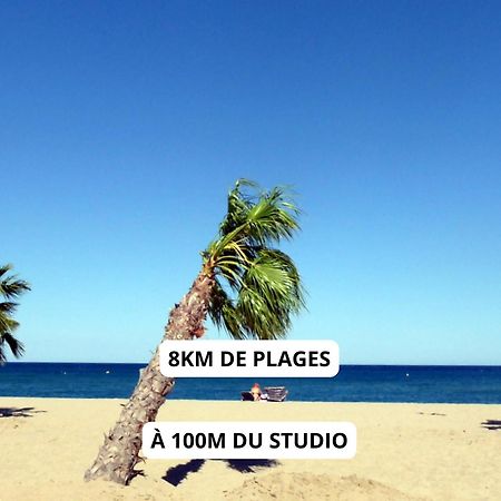 Appartement A 100M De La Plage - Terrasse & Parking Prive Le Barcarès エクステリア 写真