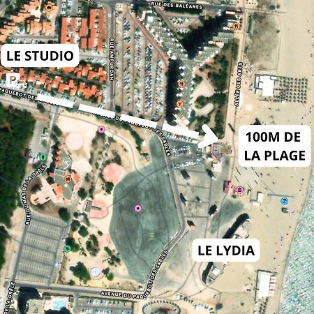 Appartement A 100M De La Plage - Terrasse & Parking Prive Le Barcarès エクステリア 写真